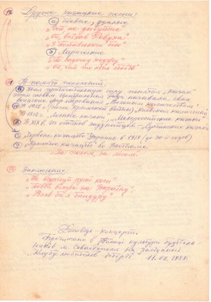 Деякі сольні виступи за межами капели.