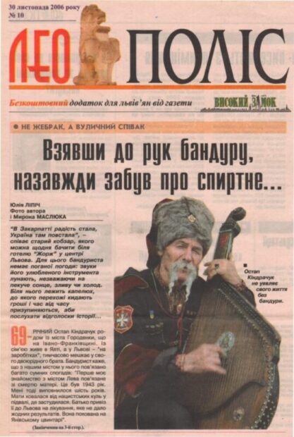 Публікації в газетах.
