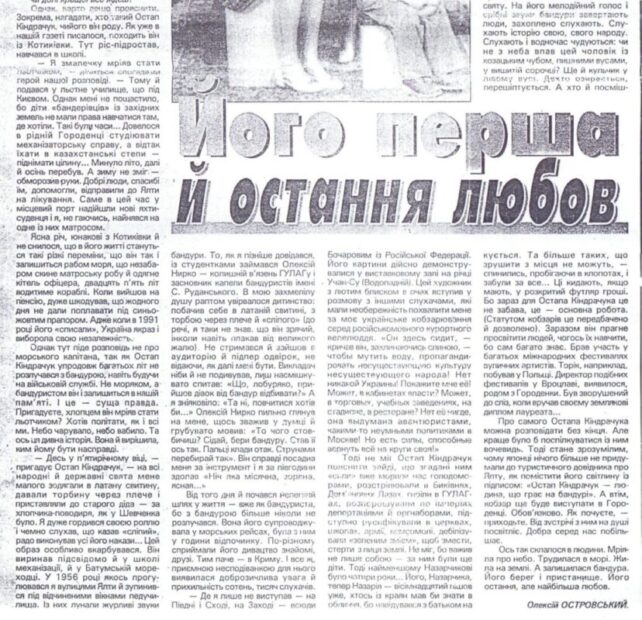 Публікації в газетах.