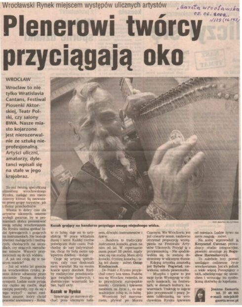 Публікації в газетах за кордоном.