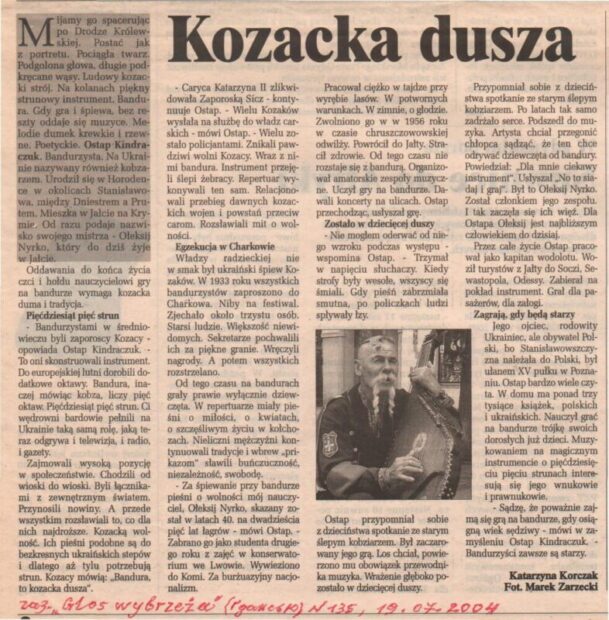 Публікації в газетах за кордоном.
